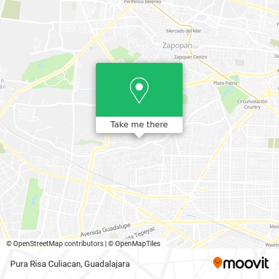 Mapa de Pura Risa Culiacan