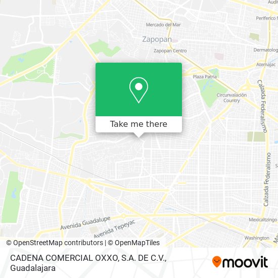 CADENA COMERCIAL OXXO, S.A. DE C.V. map