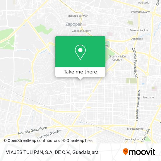 VIAJES TULIPáN, S.A. DE C.V. map