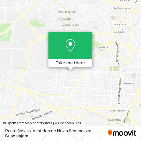 How to get to Punto Novia / Vestidos de Novia Seminuevos in Zapopan by Bus  or Train?