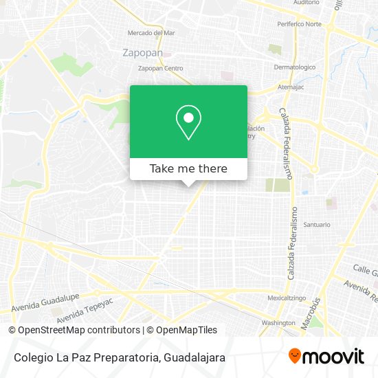 Mapa de Colegio La Paz Preparatoria