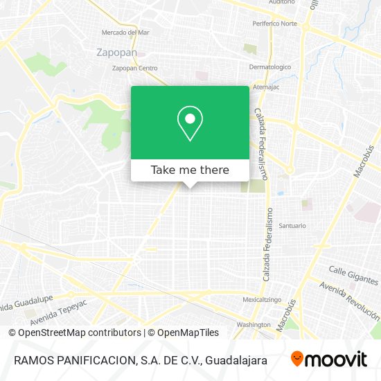 Mapa de RAMOS PANIFICACION, S.A. DE C.V.