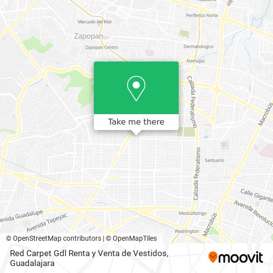 Mapa de Red Carpet Gdl Renta y Venta de Vestidos