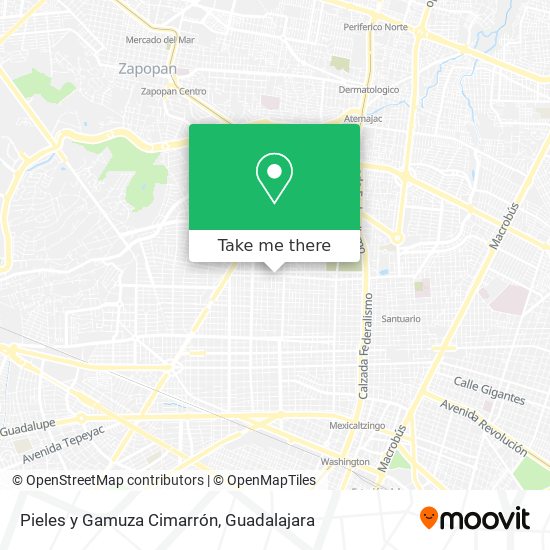 Pieles y Gamuza Cimarrón map