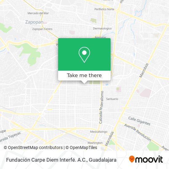 Fundación Carpe Diem Interfé. A.C. map