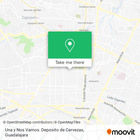 Una y Nos Vamos. Deposito de Cervezas map