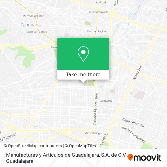 Manufacturas y Artículos de Guadalajara, S.A. de C.V. map