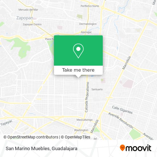 San Marino Muebles map