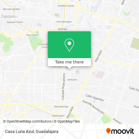 Mapa de Casa Luna Azul