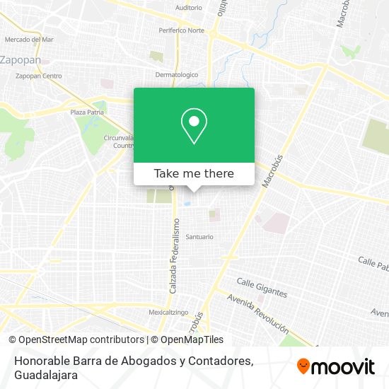 Honorable Barra de Abogados y Contadores map