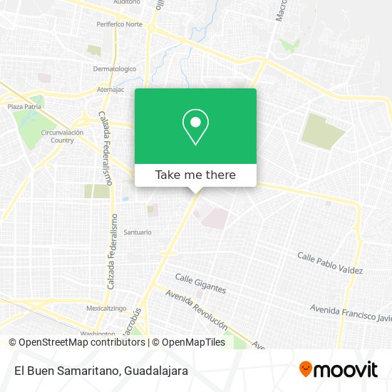 El Buen Samaritano map