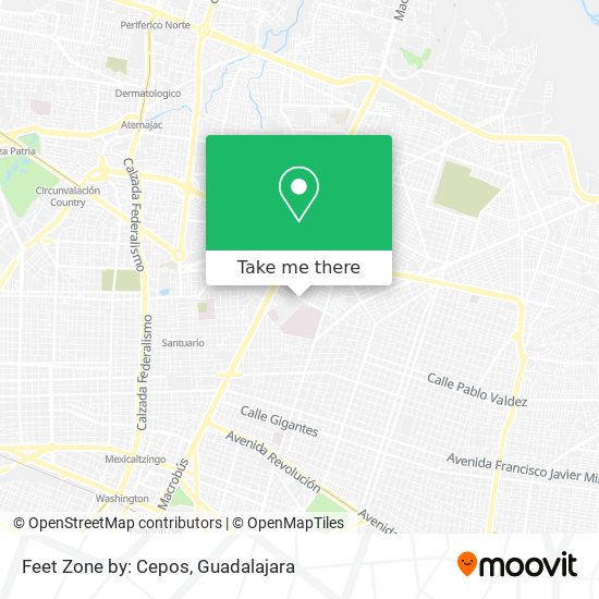 Feet Zone by: Cepos map