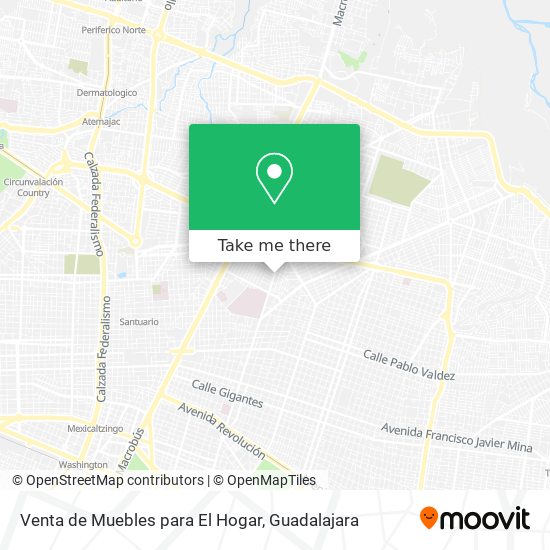 Mapa de Venta de Muebles para El Hogar