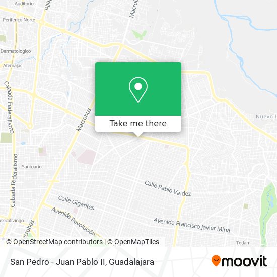 Mapa de San Pedro - Juan Pablo II