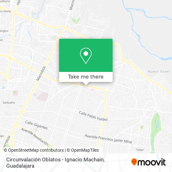 Mapa de Circunvalación Oblatos - Ignacio Machain