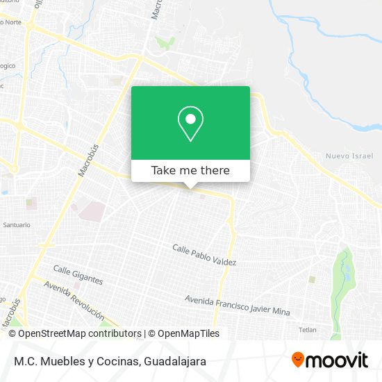 M.C. Muebles y Cocinas map