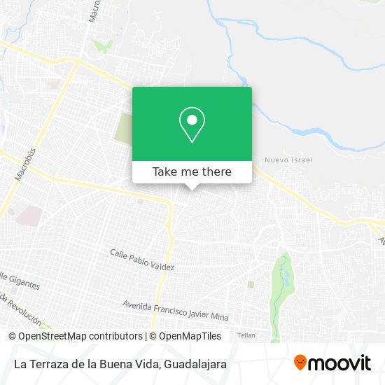 La Terraza de la Buena Vida map