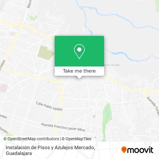 Mapa de Instalación de Pisos y Azulejos Mercado