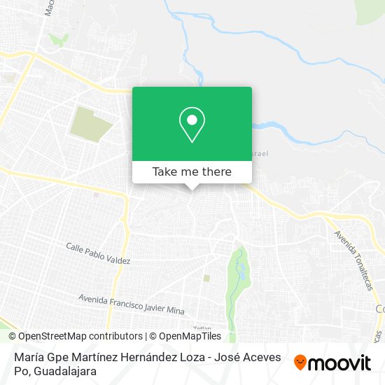 María Gpe Martínez Hernández Loza - José Aceves Po map