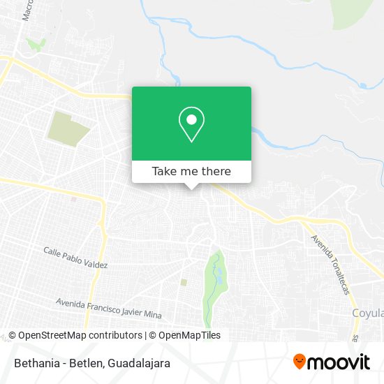 Mapa de Bethania - Betlen