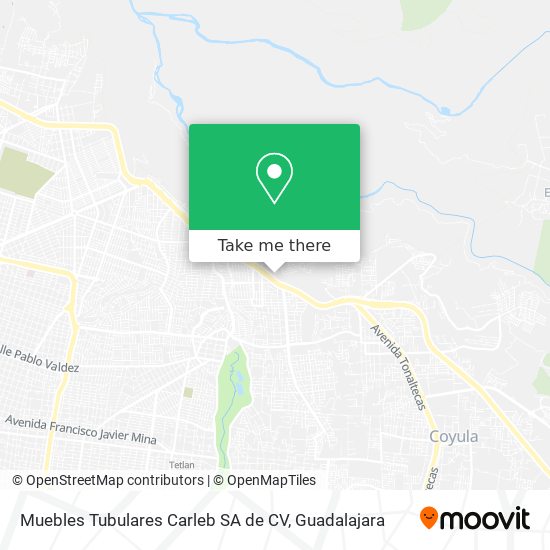 Muebles Tubulares Carleb SA de CV map