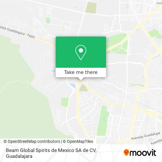 Beam Global Spirits de Mexico SA de CV map