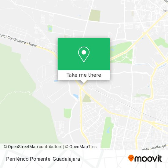 Periférico Poniente map