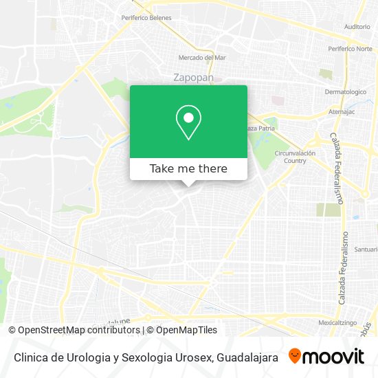 Clinica de Urologia y Sexologia Urosex map