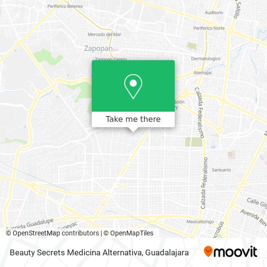 Mapa de Beauty Secrets Medicina Alternativa