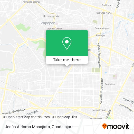 Mapa de Jesús Aldama Masajista