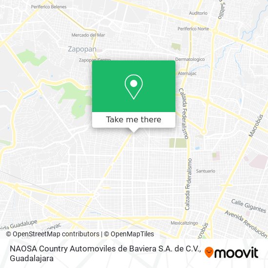 NAOSA Country Automoviles de Baviera S.A. de C.V. map