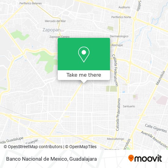 Banco Nacional de Mexico map