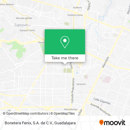 Bonetera Fenix, S.A. de C.V. map