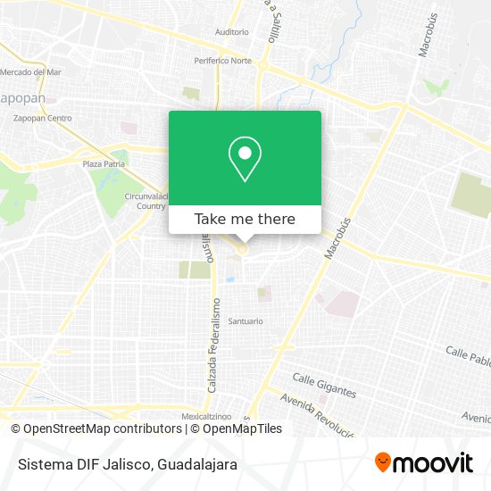 Sistema DIF Jalisco map