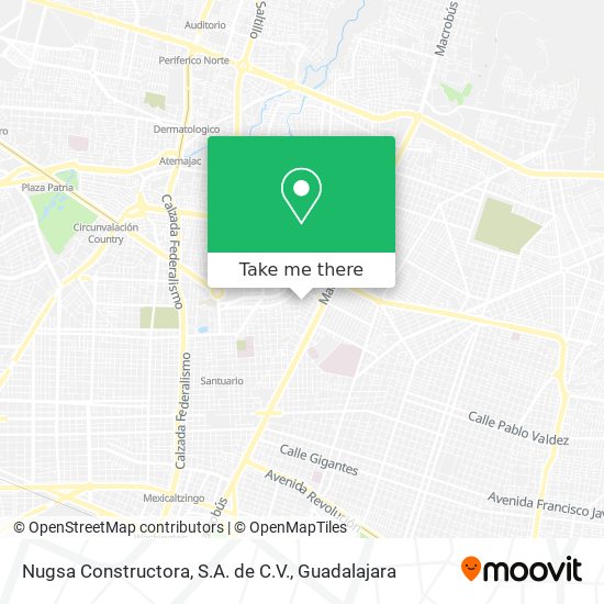 Mapa de Nugsa Constructora, S.A. de C.V.