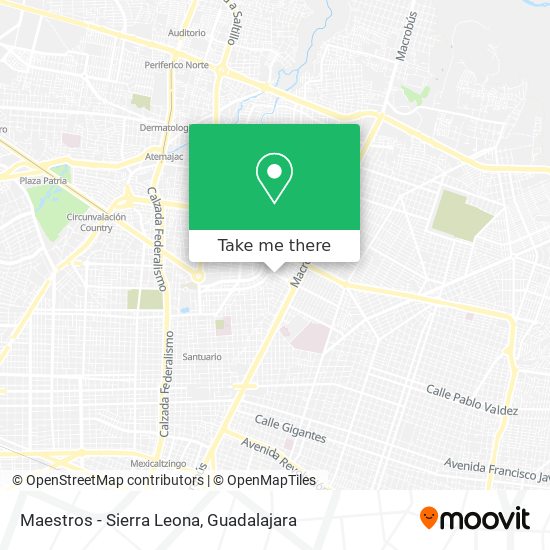 Maestros - Sierra Leona map