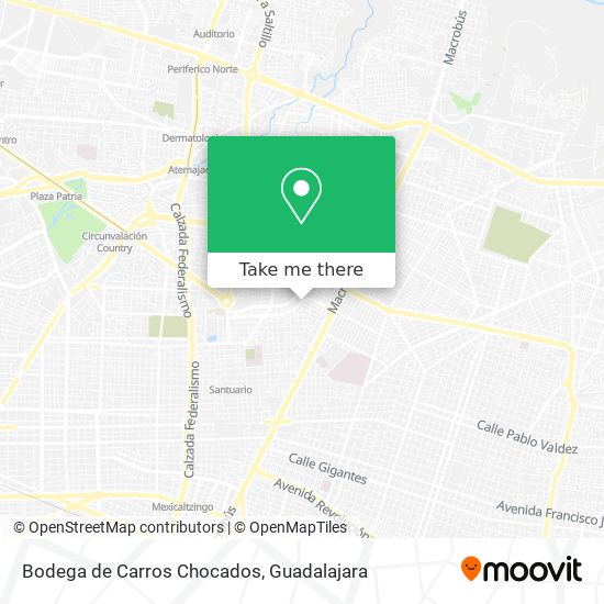 Mapa de Bodega de Carros Chocados