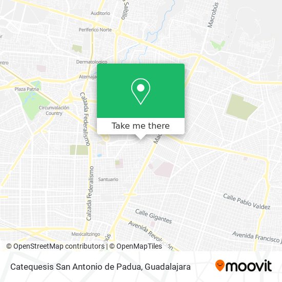 Catequesis San Antonio de Padua map