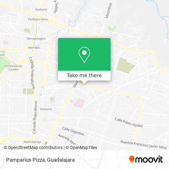 Pamparius Pizza map