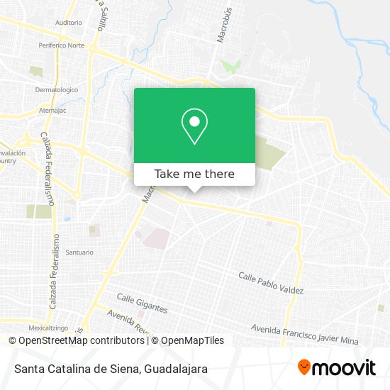 Mapa de Santa Catalina de Siena