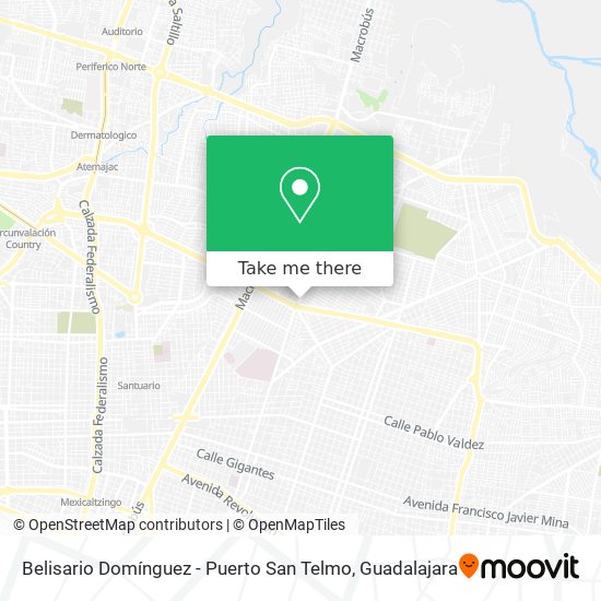 Mapa de Belisario Domínguez - Puerto San Telmo