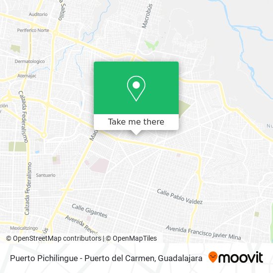 Puerto Pichilingue - Puerto del Carmen map