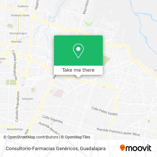 Consultorio-Farmacias Genéricos map