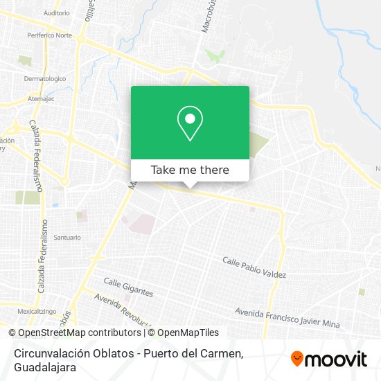 Circunvalación Oblatos - Puerto del Carmen map
