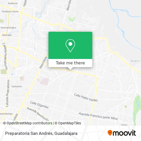 Mapa de Preparatoria San Andrés