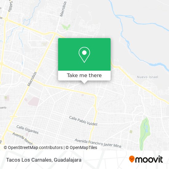 Mapa de Tacos Los Carnales