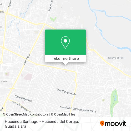 Mapa de Hacienda Santiago - Hacienda del Cortijo