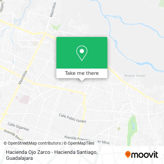 Hacienda Ojo Zarco - Hacienda Santiago map