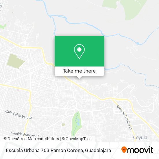 Mapa de Escuela Urbana 763 Ramón Corona