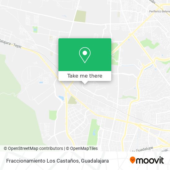 Mapa de Fraccionamiento Los Castaños